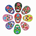 Pikkukuva 3 / 5: 9 KPL Kirjonta Silitys-on Patch Skull Skull Ommeltava Patch Silitys Päällä