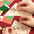 Miniatyrbillede 4 af 5: 5 Jul DIY Hånd Negl Garn Tegning Børns Lærerige Til