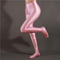 Miniatyrbillede 2 af 3: Plus Size Dame Blanke Blanke Satin Strømpebukser, Pink
