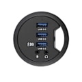 Miniatyrbilde 4 av 6: USB 3.2 Gen 1 In-Wall Desktop Hub, Kortleser, In-Wall Desktop