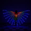 Bauchdans Golden Wing Rainbow Färgglada LED Luminous Wing Dance