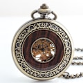 Miniatyrbild 6 av 7: 1 st herrars handuppdragna mekaniska fickur vintage steampunk W