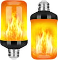 LED-flammepære, 4 oppgraderte moduser med opp-ned-effekt,