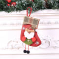Miniatyrbilde 5 av 5: 4 stk. julekulestrømper hengende pose julekulestrømper 4 D