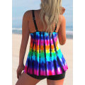 Miniatyrbilde 2 av 5: Damer Badedrakt Tankini Set Badedrakt Plus Size 5XL