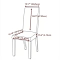 Miniatyrbild 2 av 4: Julstolsöverdrag bordsduk Julduk stolsöverdrag dekoration Elastiskt helstycke stolsöverdrag absorberande bordsduk 2 chair covers