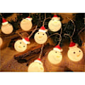 Miniatyrbild 3 av 5: 6M-40 Lamp Juldekoration LED Juldag Dekorationsljus Tomte Snögubbe Strängljus (Batteridriven)