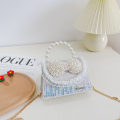 Miniatyrbillede 1 af 8: Børns bue tilbehør prinsesse perle håndtaske 5