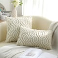 Miniatyrbilde 2 av 5: Dekorative putetrekk 18x18, myk plysj faux ull sofa pute