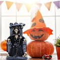 Miniatyrbillede 2 af 5: Halloween have kranie statue Dødsstatue dekoration