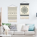 Miniatyrbild 5 av 5: 2 stycken Macrame vävda gobelänger Bohemian Mandala gobelänger Geom
