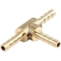 Miniatyrbillede 3 af 3: 6mm Slangeforbindelse T 3 Pin Messing Slange Adapter 5stk