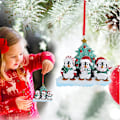 Miniatyrbillede 5 af 5: 4 stk. julepingvin-ornament vedhæng, juletræ vedhæng