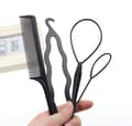 4 st franska flätor Topsy Tail Clip Styling Stick DIY Bun Maker