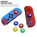 Miniatyrbild 2 av 4: Mjukt silikonfodral för Nintendo Switch Oled Joycon skyddande Sk