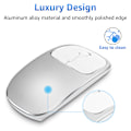 Miniatyrbillede 4 af 6: 2.4 GHz genopladelig Bluetooth trådløs mus, lydløs dobbeltklik