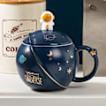 Miniatyrbillede 4 af 6: Søde Astronaut Kopper med Låg, Nyhed Keramisk Kaffe Kop, Mornin