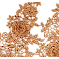 Miniatyrbild 6 av 6: 2 st broderade spetsblommor lappar för reparation av kläder jeans
