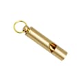 Nödvisselpipa i mässing med nyckelkedja