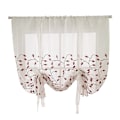 Miniatyrbillede 3 af 4: Mesh Sheer Gardiner Broderet Gardiner med Buer-100*120cm