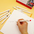 Miniatyrbillede 4 af 5: 0,5 mm Fine Tip Farve Gel Penne, Soft Touch, Retractable Hvid Wri