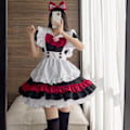 Pikkukuva 4 / 5: Halloween Vampyyri Pieni Paholainen Neito Lolita Gootti Yhtenäinen Musta