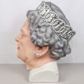 Miniatyrbillede 4 af 5: Party Queen Latex Maske Scene Show Rekvisitter Elizabeth Maske Dronning Hea