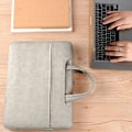 Miniatyrbillede 4 af 8: Ultra-slank bærbar computer etui, op til 15,6 tommer - mørkegrå 13 inch