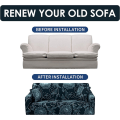 Miniatyrbilde 7 av 7: Stretch Sofa Trekk Trykte Sofa Trekk Lenestol Trekk for Sofaer Elastisk Universal Møbelbeskytter med Putetrekk - Stil 15 X-Large