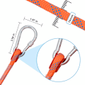 Miniatyrbild 2 av 6: 12mm Klätterrep för Utomhus Statisk Klippklättring, Flyktrep, Isklättringsutrustning, Brandsäkerhetsräddningsrep - Gult 10m