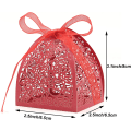 Miniatyrbilde 5 av 7: 100 pakke laserkuttede rosa godteribesker, gaveesker 2,5\" x 2,5\" x 3