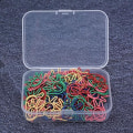 Miniatyrbillede 2 af 5: 120 stk. håndformede metalpapirclips søde dokument 5 farver Marki