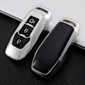 Miniatyrbillede 1 af 3: Til Ford Edge Taurus Explorer Mustang Mondeo Soft TPU Nøgle Fob Ca