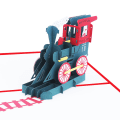 Miniatyrbilde 4 av 5: 5 stk julekort lite tog tredimensjonalt hilsen