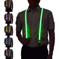 Miniatyrbillede 4 af 5: Røde, Herres Suspender med Klips Lysende Suspender Rave Access