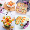 Miniatyrbilde 5 av 5: 9-delt sett med rustfritt stål frukt- og grønnsakskutter med Pro