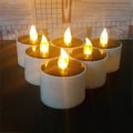 Miniatyrbillede 2 af 5: 6 stk. LED-stearinlys, flammefri stearinlys