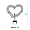 Miniatyrbillede 2 af 5: Mavepiercing, Hjerteformet omvendt mavepiercing, Pave Crys