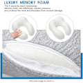 Miniatyrbillede 4 af 5: Rejsepude Memory Foam Nakkepude, Hudvenlig og Åndbar