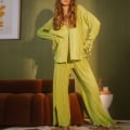 Miniatyrbilde 1 av 5: Kvinners Casual Outfits Set 2 Piece Plissert Lang Ermet Løs Passform
