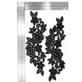 Miniatyrbillede 2 af 6: 2 stk. Blomster Patch Badge Applikation 28 x 14 cm