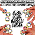 Miniatyrbillede 2 af 6: Magnetiske ringe legetøj, voksne magneter ring legetøj til angst lindring