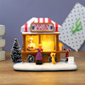 Miniatyrbillede 3 af 5: LED-belyste julelandsbyhuse med musik, julelandsby