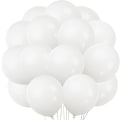 Miniatyrbillede 1 af 5: 100 stk. Hvide Latex Balloner - 10\" Hvide Balloner - Hvid Helium