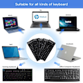 Miniatyrbild 6 av 6: 5PCS Universal English Keyboard Sticker Pack, Computer Keyboard