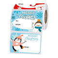 Miniatyrbillede 1 af 5: Penguin Roller Sticker Julepynt Sticker