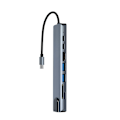 Miniatyrbillede 2 af 5: Type-C udvidelsesdock hub 8 i 1 hub multifunktionel bærbar exten