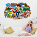 Miniatyrbilde 5 av 5: Paw Patrol 3D veggklistremerke Gutter Jenter Rom Paw Patrol 3D ødelagt