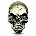 Pikkukuva 1 / 5: 3D-metallikallo-tarra autoon ja puhelimeen, demonimetallikallolappu