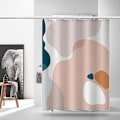 Pikkukuva 4 / 5: Boho Modern Fabric Shower Curtain Mid Century Abstract Mountain